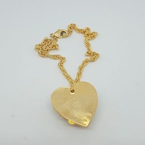 GASOLINE GLAMOUR Jewelry - Gold spike heart necklace gold rope chain new GASOLINE GLAMOUR Jewelry - Gold spike heart necklace gold rope chain new